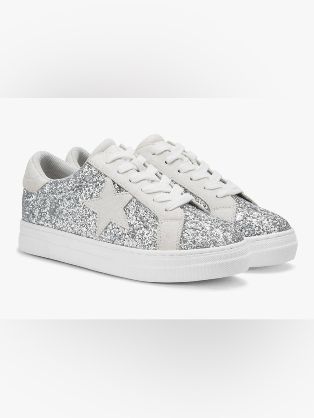PARTY Women's Glitter Fashion Star Sneakers